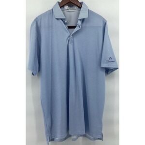 HOLDERNESS & BOURNE Size XL The Porter Geo Pattern Polo Golf Shirt Logo